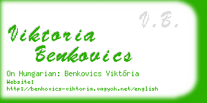 viktoria benkovics business card