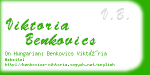 viktoria benkovics business card